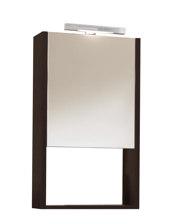prezzo Miroir 1 Porte en Mélamine 52x18x75cm TFT Giava Wengè Miroir