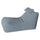 Chaise longue transat 120x70x65 cm avec coussin en polyester gris clair Armonia