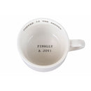 Set 6 Tazzine da Caffè Ø6,5x9x4,5 cm in Bone China VdE Tivoli 1996 Coffee is the answer