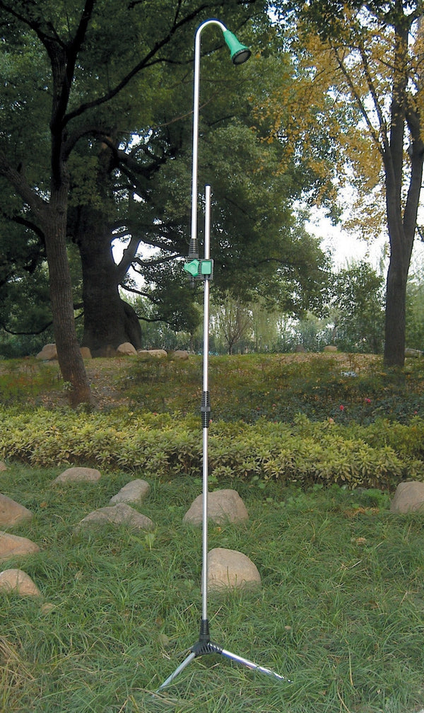 Douche extérieure avec trépied et robinet pour jardin piscine camping prezzo
