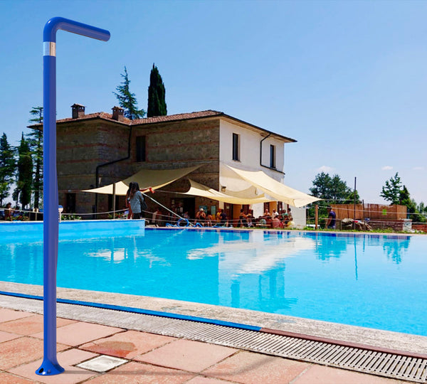 Douche d'extérieur mitigeur de jardin Arkema Funny Yang gris tourterelle prezzo