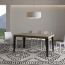 Tavolo Allungabile 160-264x90x77 cm Flame Premium Tortora Telaio Antracite