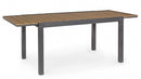 Tavolo Allungabile Elias 140-200x90 cm Antracite in Alluminio
