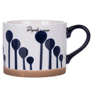 Set 2 Tazze Ø10x8 cm in New Bone China VdE Tivoli 1996 Masai Blue