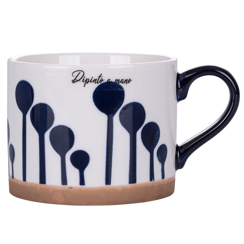 Set 2 Tazze Ø10x8 cm in New Bone China VdE Tivoli 1996 Masai Blue