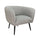 Fauteuil Avril 76x70x68h cm Gris Bouclé