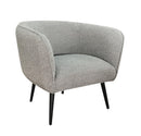 Poltrona 76x70x68h cm Avril Grigio Bouclè 