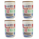 Set 4 Barattoli Ø10,5x16 cm 870 ml in Ceramica VdE Tivoli 1996 Signs