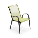 Sedia da Giardino in Ferro e Textilene Taddei Alhena Lime