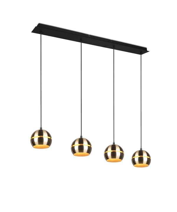 online Lampe à Suspension Intérieure E14 en Métal Laiton Satiné