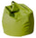 Pouf Pouf en Simili Cuir Vert Avalli