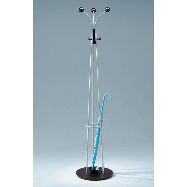 Portemanteau Acier et Bois Fumer Aron Argent/Wengé prezzo