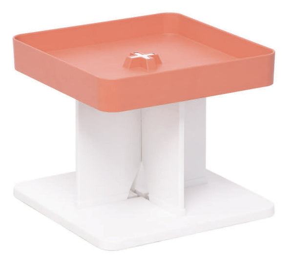 Table basse moderne 40x40x33,5 cm en polypropylène rigide rouge acquista