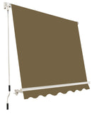Tenda da Sole a Caduta con Bracci 245x245 cm Marrone