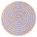 Set 6 Tovagliette Ø38 cm  in Paglia e Carta VdE Tivoli 1996 Spiral