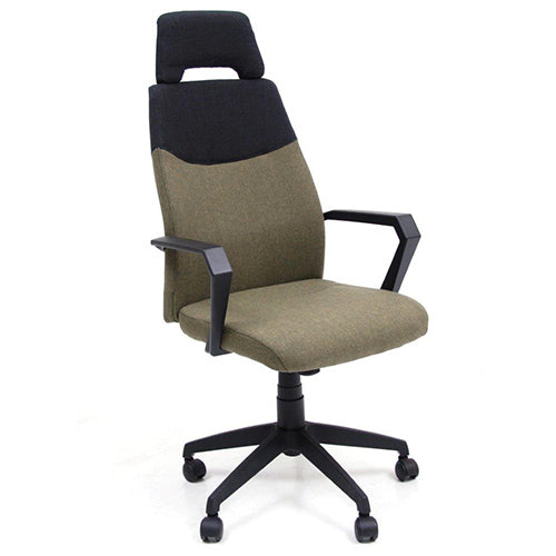 Fauteuil présidentiel en tissu vert pour bureau  prezzo