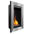 Camino a Bioetanolo da Parete 46x78 cm Flig Las Vegas 2 Silver