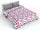 Couette réversible à imprimé pétales