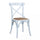 Chaise Cross 46x42x87 cm en Bois Blanc