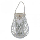 Lanterna Julie   in Vimini Bianco