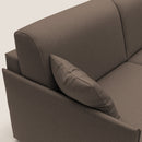 Divano Letto 3 Posti 189x96x96 cm Evans in Tessuto Marrone