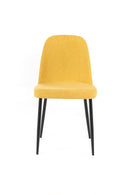 Set 4 Sedie 55x46xH85 cm in Tessuto Tamara Giallo