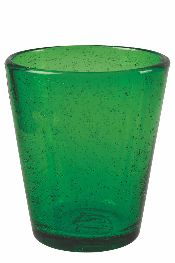 sconto Lot de 6 Verres à Eau en Pâte de Verre 250 ml Villa d'Este Home Tivoli Vert Foncé Cancun Satiné