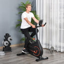 Cyclette Magnetica con Display LCD in Acciaio e ABS Nera