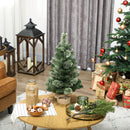 Albero di Natale Piccolo 60 cm con 35 LED Bianchi Caldi e 68 Rami Ignifughi      