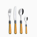 Servizio Set di Posate 24 pezzi in Acciaio Inox Eme Napoleon Perlato Arancio 79