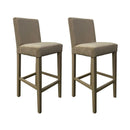 Set 2 Sgabelli 93x40x40 cm Edi Trinity 03 vellutino beige