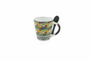 Set 6 Tazzine da Caffè Ø6x6,5 cm in Gres Villa d'Este Home Tivoli Carribbean Queen