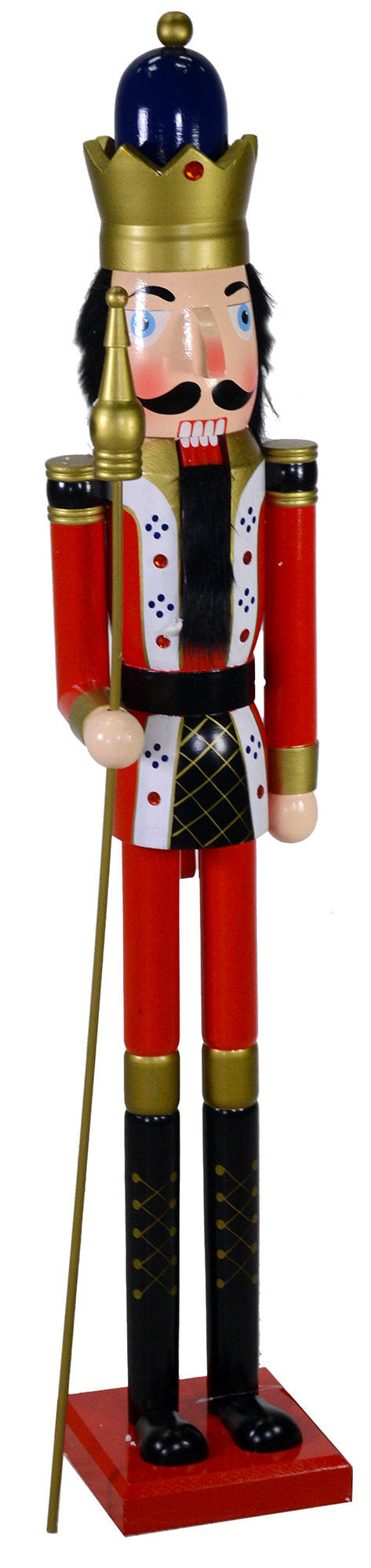 acquista Casse-Noisette en bois Soldat 21x21x123 cm Adami Rouge Décoration