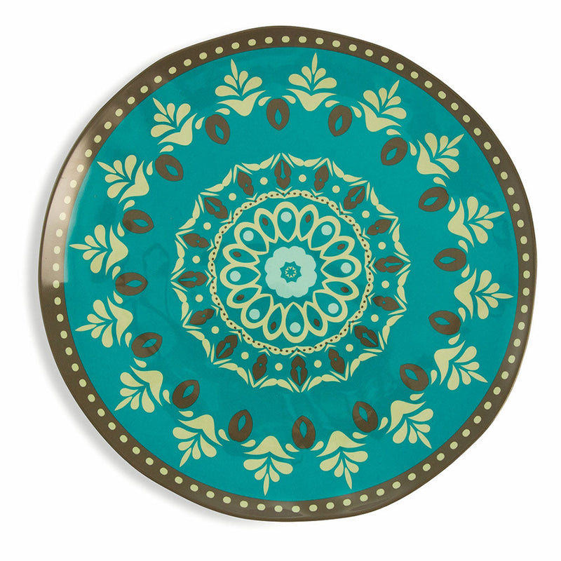 Servizio Piatti Piano 6 Pezzi in Melammina Ø 27,7cm Villa d'Este Cala Jondal