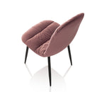 Set 4 Sedie 44x40x90 cm in Velluto Rosa