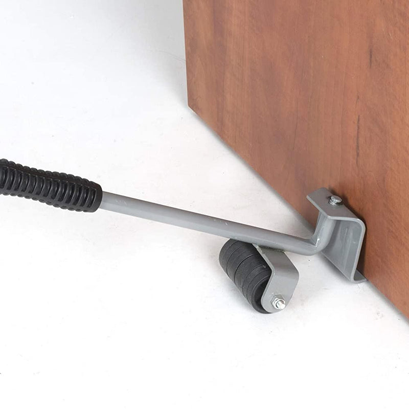 Set Ruote Sposta Mobili Pesanti con Asta Cambio Sollevamento Divano Tavolo Kinzo