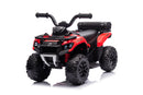 Quad Elettrico per Bambini Safari 6V con Bauletto Posteriore Rosso  