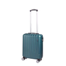 Trolley Valigia Bagaglio a Mano Rigido 4 Ruote con Combinazione in ABS Ravizzoni Stelvio Verde Bottiglia