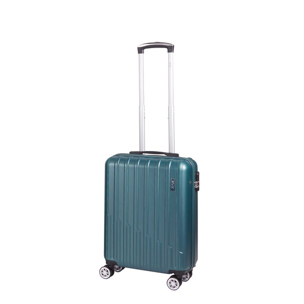 sconto Trolley Valigia Bagaglio a Mano Rigido 4 Ruote con Combinazione in ABS Ravizzoni Stelvio Verde Bottiglia