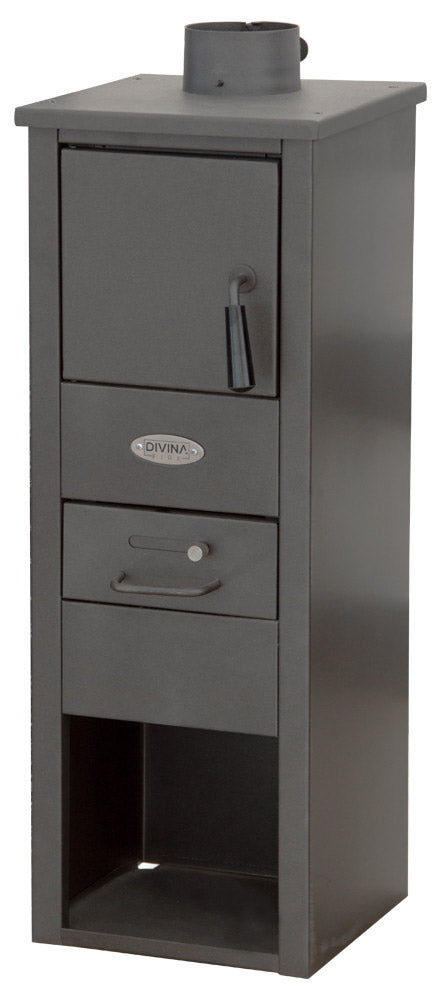 acquista Poêle à Bois 7kW 90 m3 en Acier Anthracite