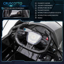 Macchina Elettrica per Bambini 12V con Licenza Lamborghini V12 Vision Gran Turismo Bianco