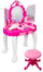 Miroir jouet pour enfant avec tabouret Miller rose