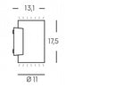 Applique da Esterno a LED 10W+10W 3000K Sovil Alluminio