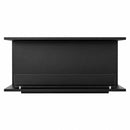 Camino a Bioetanolo da Incasso Trifacciale 120x30x50 cm Giove 3 Lati Aperti Struttura in Acciaio Nero