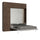 Lit double escamotable peu encombrant Kentaro H250 cm marron