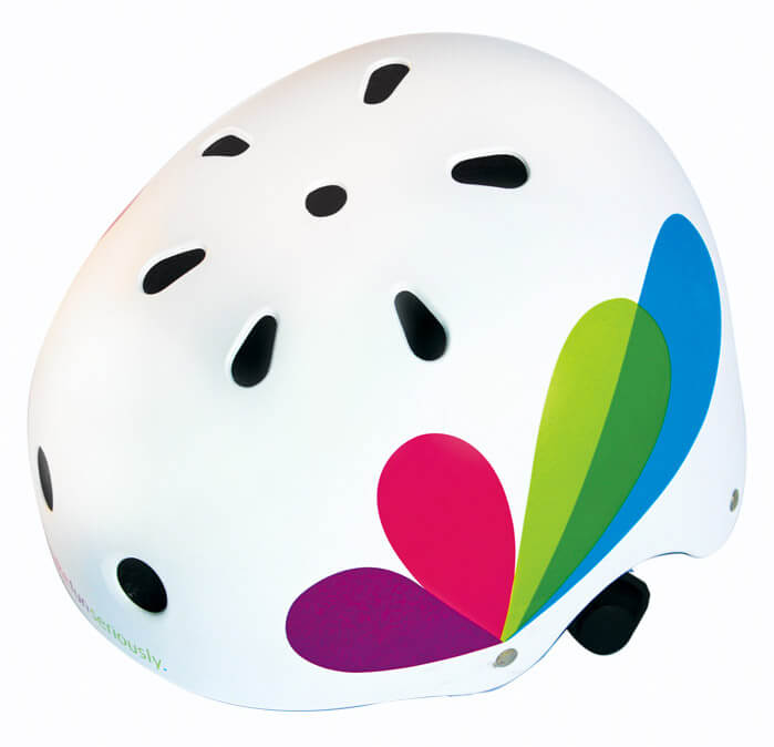 Casco di Sicurezza per Bambini per Pattini Bicicletta Miller Bianco