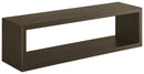 Mensola da Parete 60x18x15,5 cm in Fibra di Legno Regolo Rovere Scuro