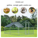 Gabbia Box da Esterno Zincato per Animali 3x4x1,95 m 