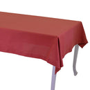 Tovaglia Rettangolare 140x240 cm in Cotone 180 GSM Juliette Rosso Mattone