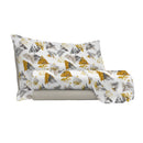 Set Lenzuola Sopra Sotto e Federe in Microfibra Urban Giallo Varie Misure